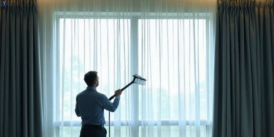 Commercial curtain stain removal service five-dock-nsw hotels offices restaurants
