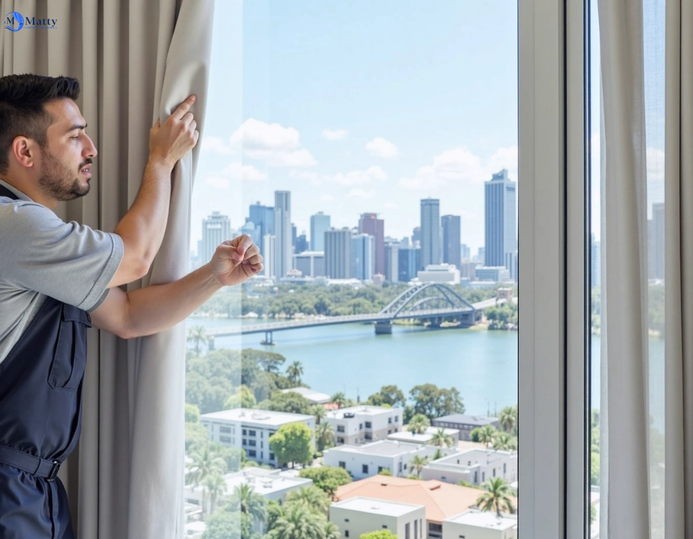 Professional curtain steam cleaning service five-dock-nsw QLD by Matty Curtain Cleaning