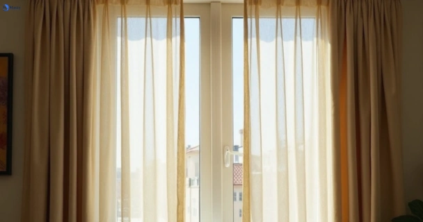 Dull dusty drapes in five-dock-nsw before professional cleaning